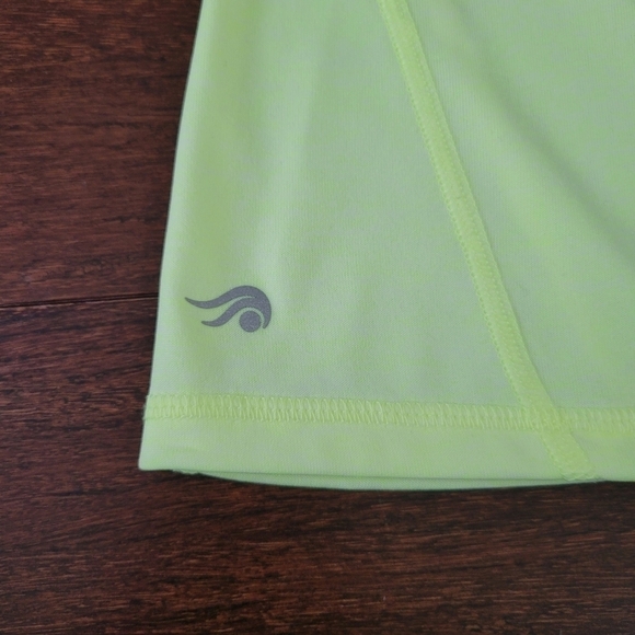 Ideology Short Sleeve V-Neck Relaxed Fit T-Shirt Women's S Highlighter Yellow - Picture 6 of 10